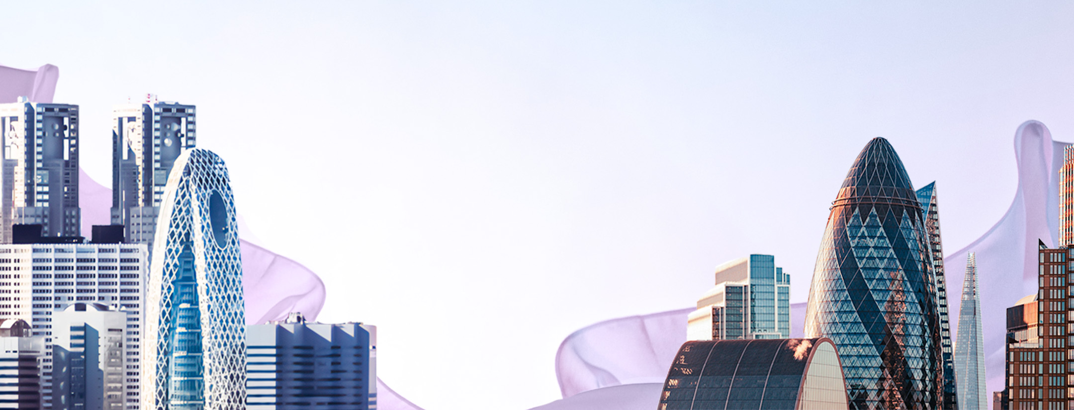 東京とロンドンの未来の展望を示唆するメインビジュアル